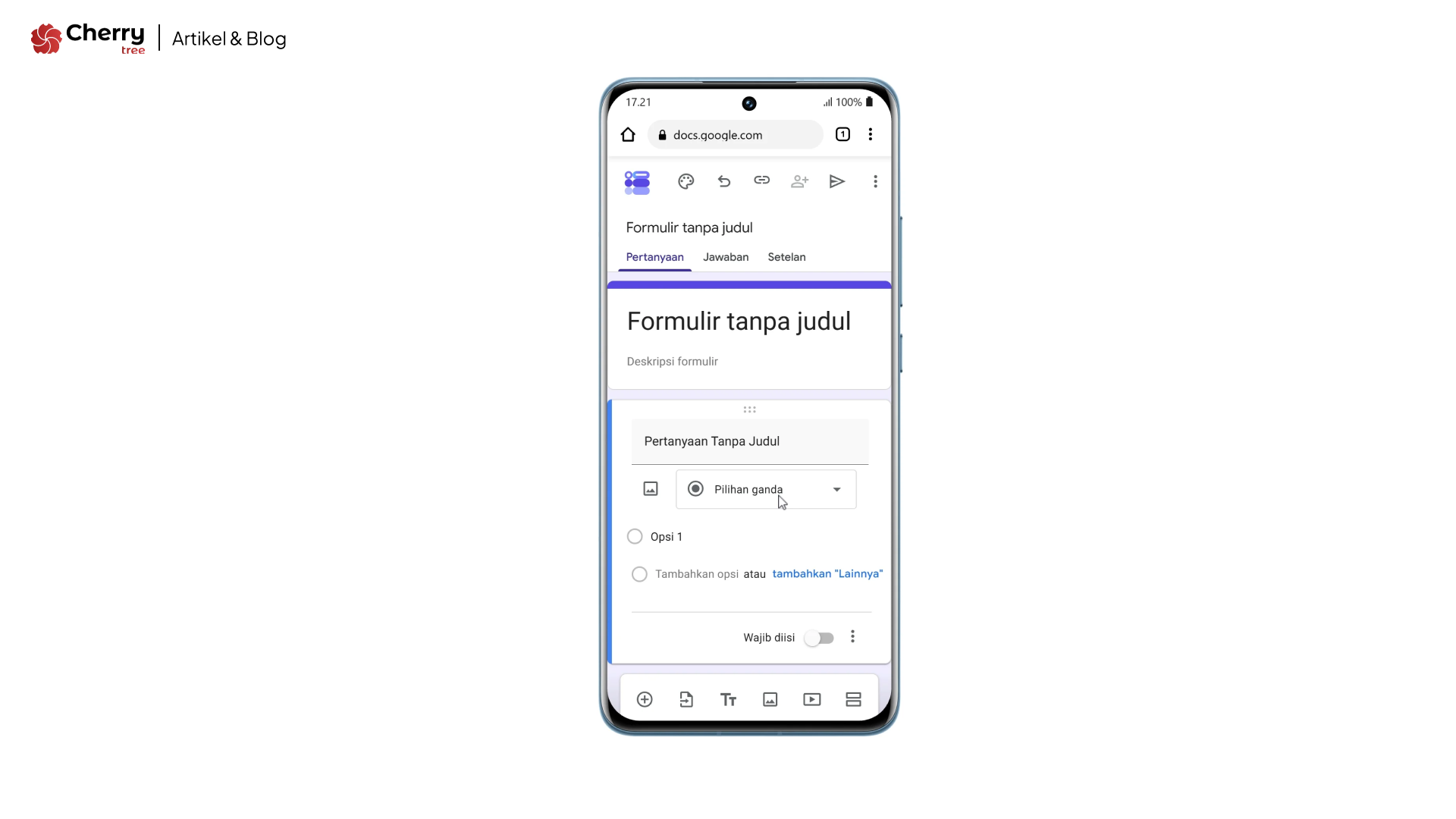 Cara Menggunakan Google Form untuk Membuat Kuesioner, Survey, dan Formulir Online 1 Cara Menggunakan Google Form di HP