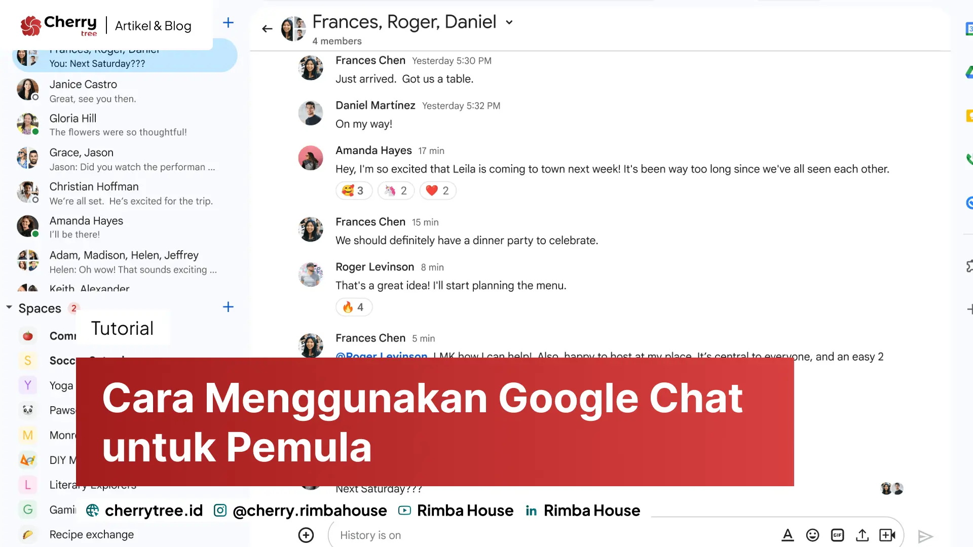 Cara Menggunakan Google Chat