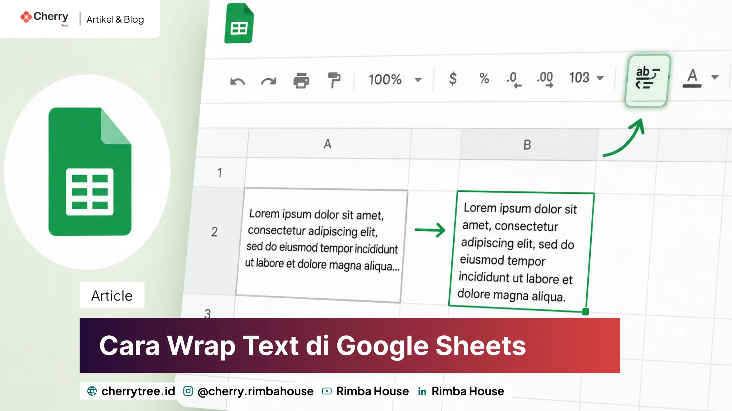 Cara Wrap Text Di Spreadsheet
