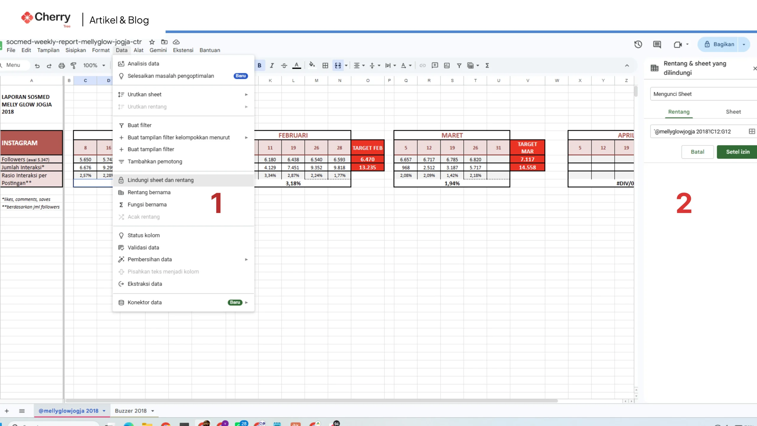 Cara Mengunci Sheet di Spreadsheet agar Tidak Bisa Diedit 1 Tutorial Mengunci Sheet Di Google Sheets