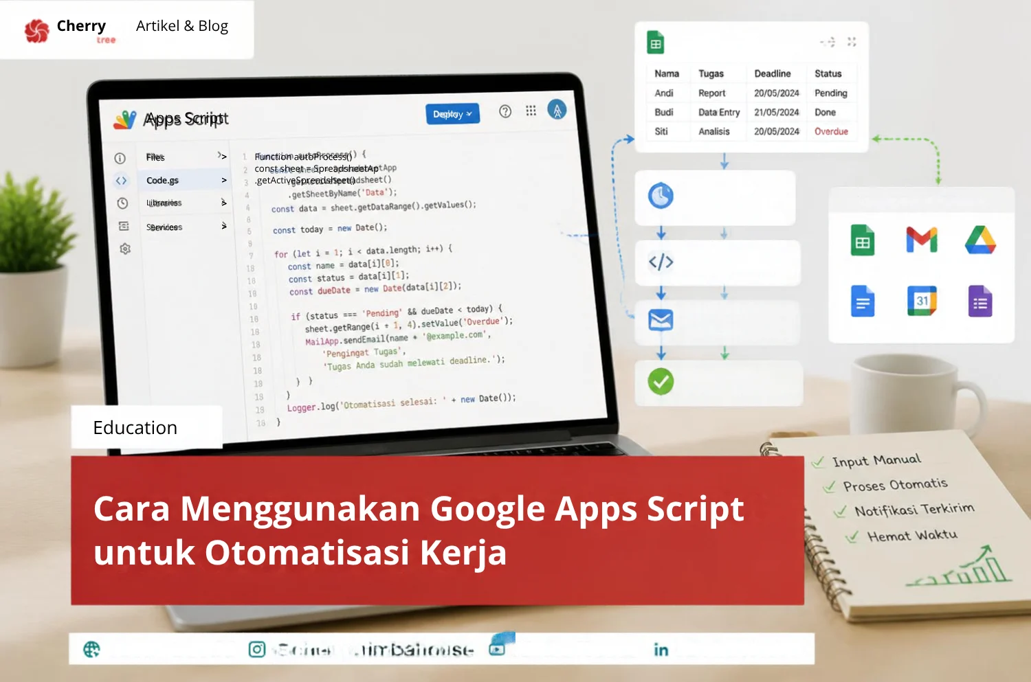 Cara Menggunakan Google Apps Script Untuk Otomatisasi Kerja